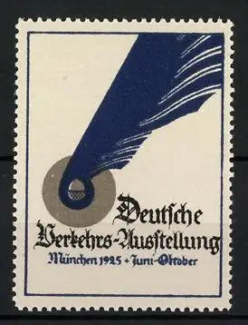 Reklamemarke München, Deutsche Verkehrs-Austellung 1925, Messelogo