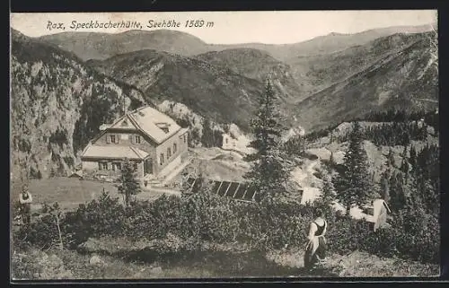 AK Speckbacherhütte, Blick auf die Berghütte