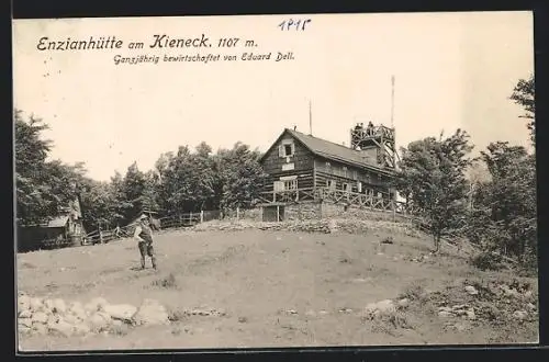 AK Enzianhütte, Berghütte am Kieneck Bes.: Eduard Dell