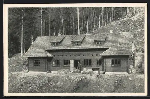 AK Naturfreundehaus im Weichtal, Blick zum Haus