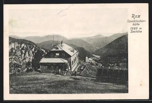 AK Speckbacherhütte, Berghütte auf der Rax