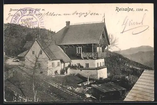 AK Brennalpenhaus a.d. Reisalpe, Gesamtansicht