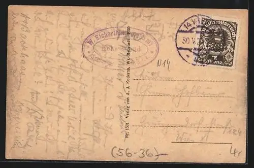 AK Wilhelm Eichert-Hütte, Gäste im Garten der Hütte