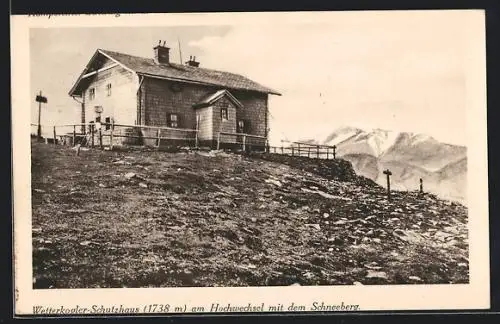AK Wetterkogler-Schutzhaus, Berghütten am Hochwechsel mit Schneeberg