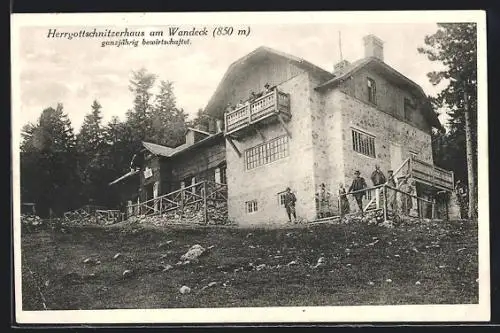 AK Herrgottschnitzerhaus am Wandeck, ganzjährig bewirtschaftet