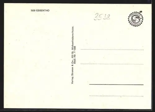 AK Essentho, Kirche, Orts-Teilansicht, Landschaftspanorama