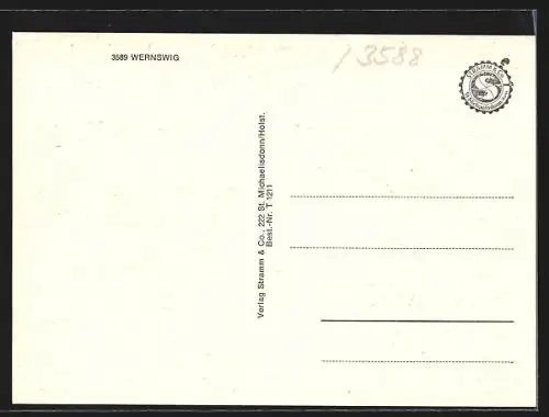 AK Wernswig, Orts-Teilansichten, EDEKA-Handlung