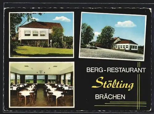 AK Brächen, Berg-Restaurant Hotel Stölting, Aussen- und Innenansichten