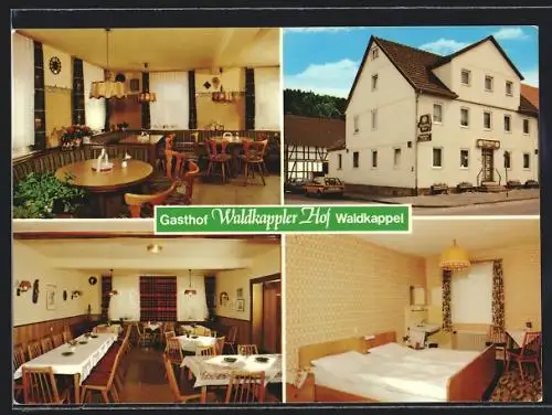 AK Waldkappel, Gasthof Waldkappler Hof, Aussen- und Innenansichten, Bes. J. Schwarz