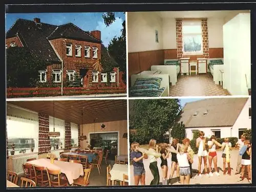 AK St. Peter-Böhl, Kinderheim Haus in der Sonne, Innenansichten, Kinder mit Luftballons, Böhler-Landstr. 121