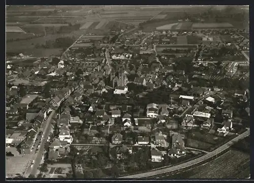 AK Legden, Ortsansicht vom Flugzeug aus