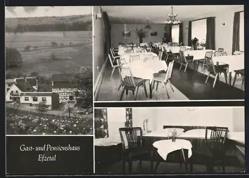 AK Knüllwald-Völkershain, Gast- und Pensionshaus Efzetal mit Speisesaal