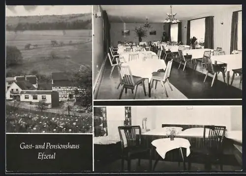 AK Knüllwald-Völkershain, Gast- und Pensionshaus Efzetal mit Speisezimmer