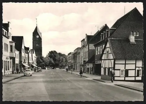 AK Langenfeld-Immigrath, Blick in die Solinger Strasse