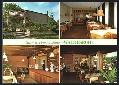 AK Hitzacker-Tiessau / Elbe, Gast- und Pensionshaus Waldesruh, Bes. Waldtraud & Peter Kahle, Tiessauer Strasse