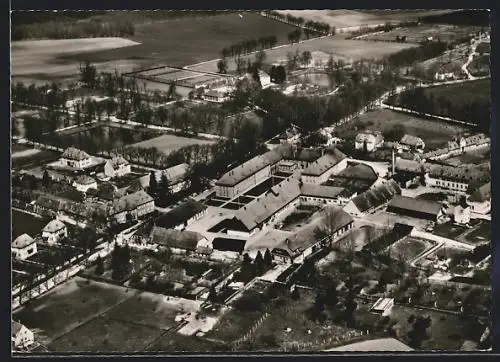 AK Triesdorf / Mfr., Landwirtschaftliche Lehranstalten, Luftbild