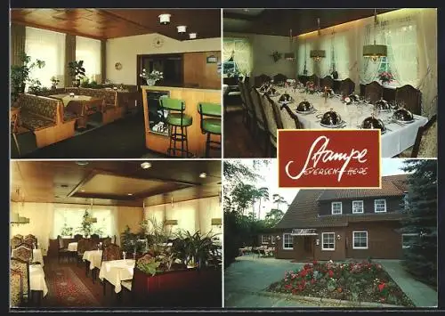 AK Appel / Eversen-Heide, Hotel-Restaurant Stampe, Aussen- und Innenansichten