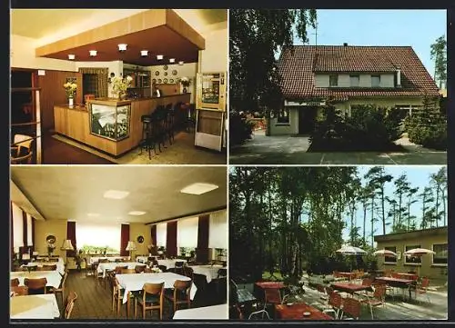 AK Appel / Eversen-Heide, Hotel-Restaurant Stampe, Aussen- und Innenansichten