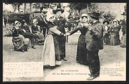 AK Auvergne, La Bourrée (Le Croisement)