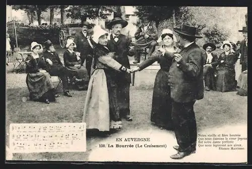 AK Auvergne, La Bourrée (Le Croisement)