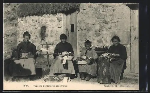 AK Auvergne, Types de Dentellières cévennoles