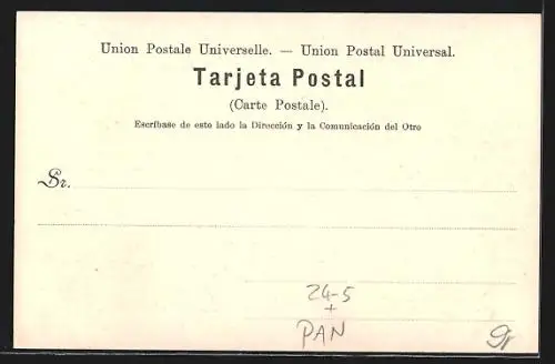 AK Panama, Showing an overflow of the Chagres River, Isthmus of Panama, Hochwasser