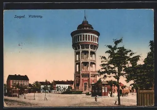 AK Szeged, Viztorony, Wasserturm