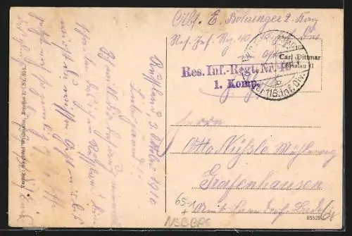 AK Breslau, Partie am Hauptbahnhof