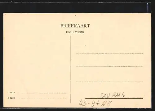 AK Den Haag, Volksfeest 16en September 1816