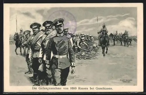 AK Gumbinnen, Die Gefangennahme von 8000 Russen