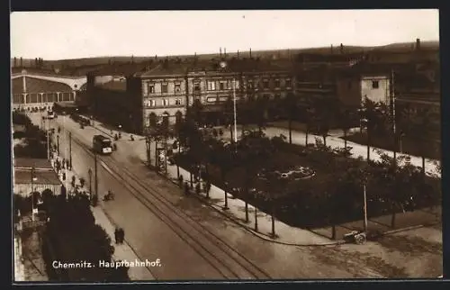 AK Chemnitz, Hauptbahnhof, Strassenbahn