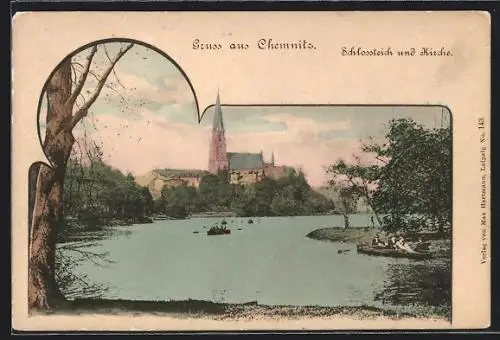 AK Chemnitz, Schlossteich und Kirche