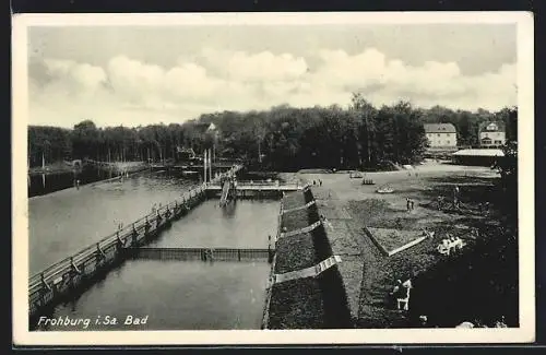 AK Frohburg i. Sa., Sommerleben im Freibad