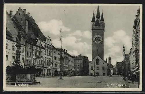 AK Straubing, Sicht auf den Ludwigsplatz