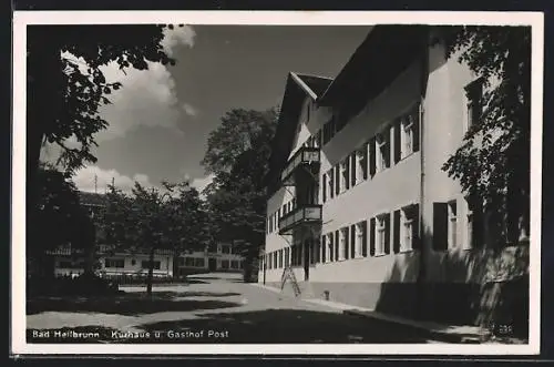 AK Bad Heilbrunn, Kurhaus und Gasthof Post