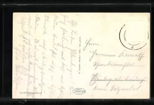 AK Weida / Thür., Blick auf die Osterburg