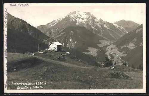 AK Steinerkogelhaus, Ansicht gegen die Berge