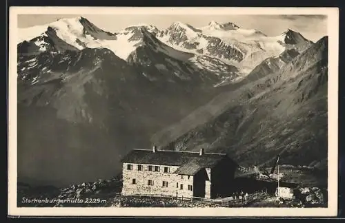AK Starkenburgerhütte, Berghütte mit Panorama