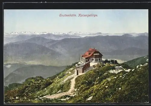 AK Gruttenhütte im Kaisergebirge