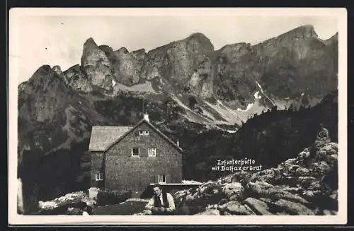 AK Erfurterhütte, Berghütte mit Dalfazer-Grat