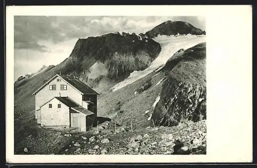 AK Spannaglhaus, Berghütte des Oe. T.-K. am Tuxerferner