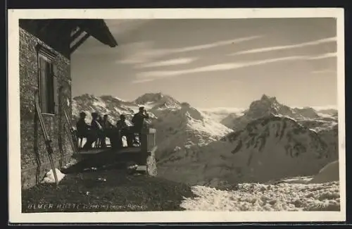 AK Ulmer Hütte, Berghütte gegen Rätikon