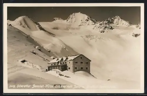 AK Jamtal-Hütte, Berghütte mit Jam- und Dreiländerpitze, Silvretta