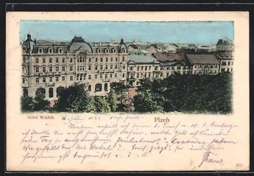 AK Plzen, Hotel Waldeck