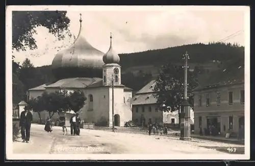 AK Eisenstein, Platz mit Kirche