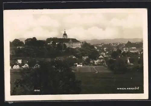 AK Mnich. Hradiste, Ortspartie mit Schloss