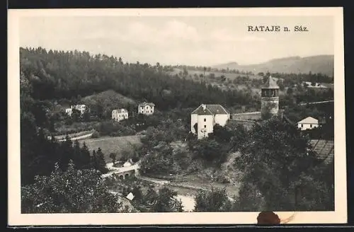 AK Rataje nad Sazavou, Ortsansicht