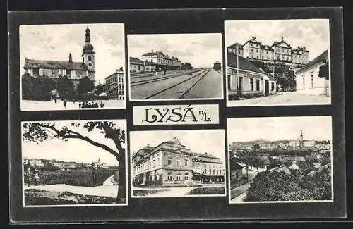 AK Lissa / Lysa, Radnice, Zámek, Celkový pohled