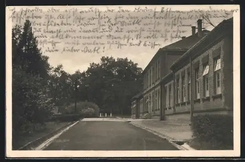 AK Milowitz, Truppen-Übungs-Platz, Strassenpartie