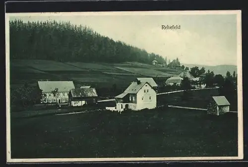 AK Rehefeld / Erzgeb., Ortspartie aus der Vogelschau